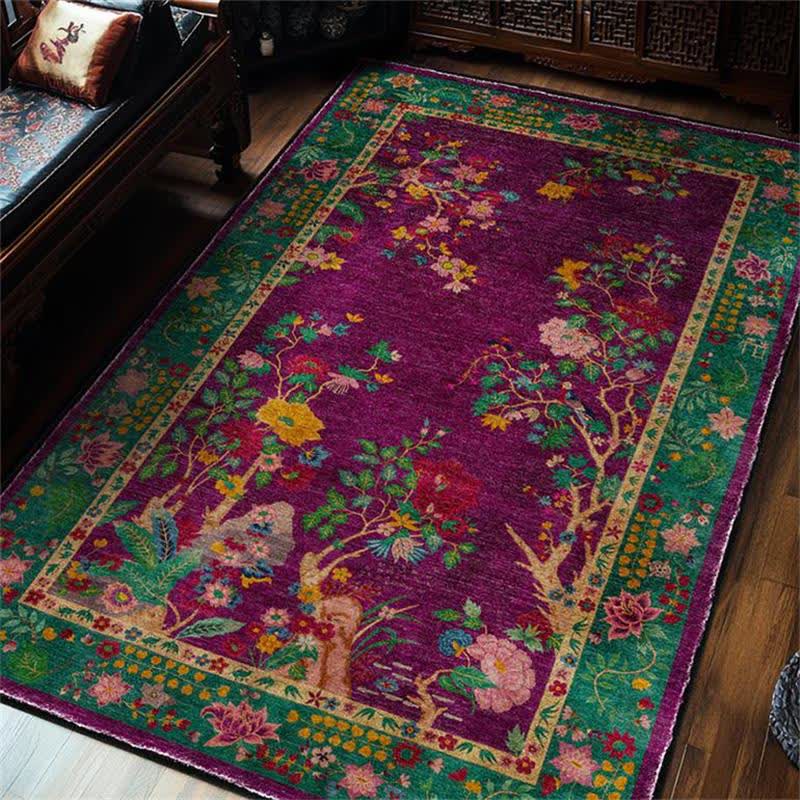Tapis floral vintage