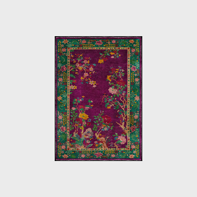 Tapis floral vintage