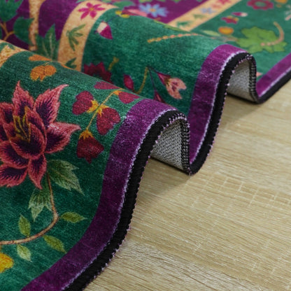 Tapis floral vintage