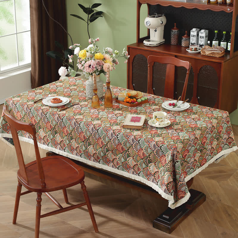 Ubrus v boho stylu