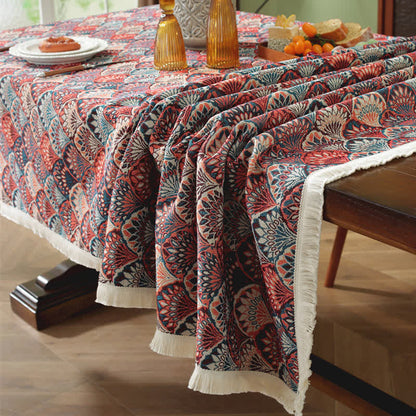 Ubrus v boho stylu