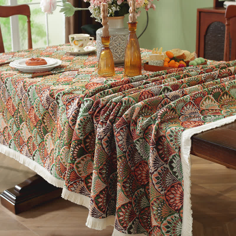 Ubrus v boho stylu