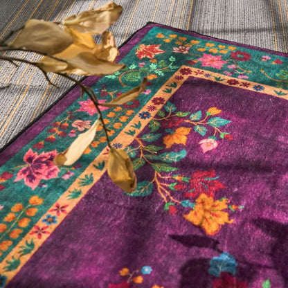 Tapis floral vintage