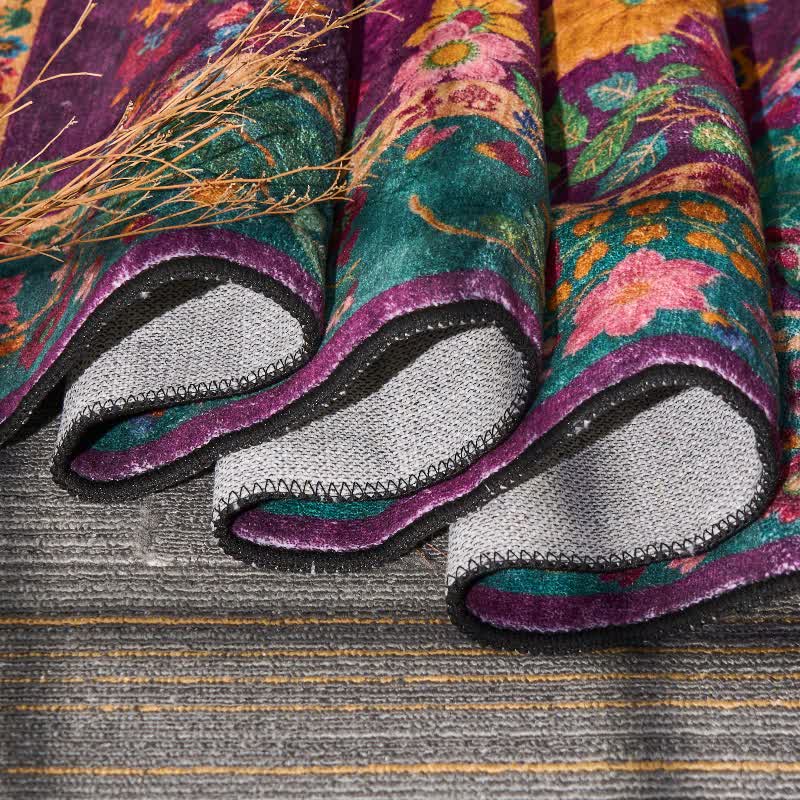 Tapis floral vintage