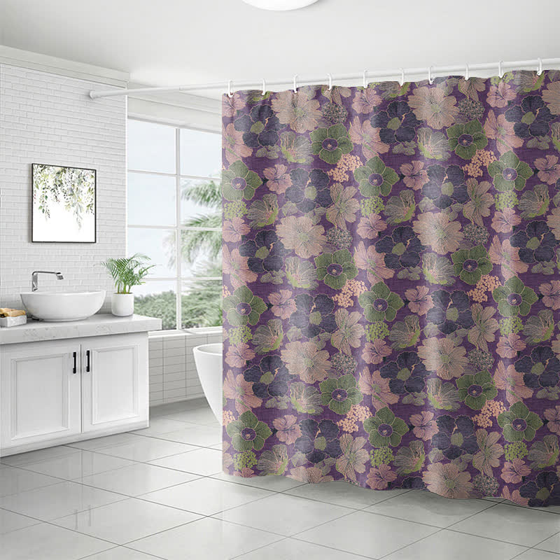 Rideau de douche à motif de Noël