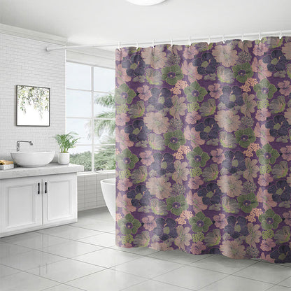 Rideau de douche à motif de Noël