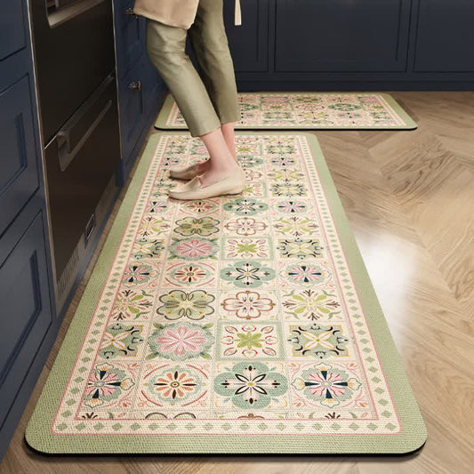 Tapis géométrique antidérapant