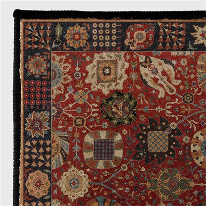 Dywan medalionowy w czerwieni