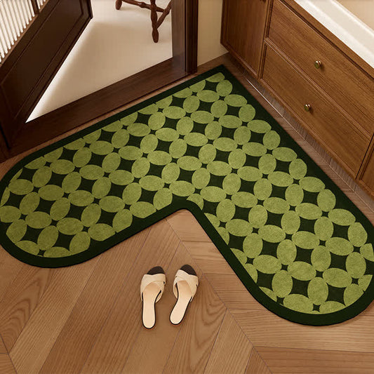Tapis de cuisine en forme de L