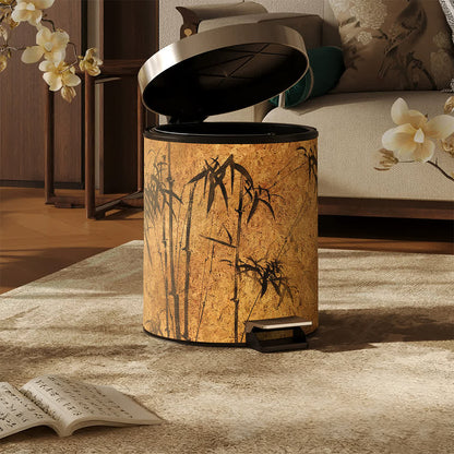 Bamboo-patterned waste bin