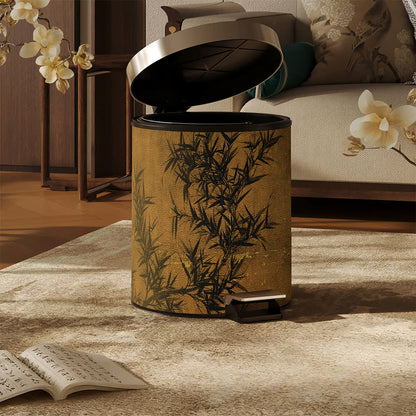 Bamboo-patterned waste bin