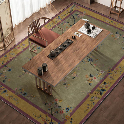 Tapis chinoiserie antidérapant pliable