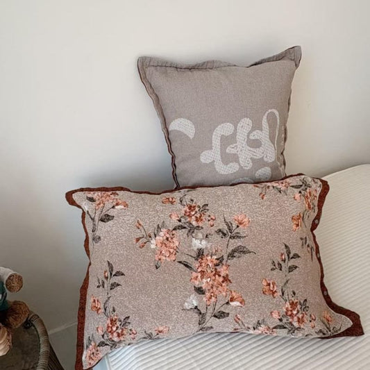 Floral jacquard pillowcases, 2 pcs.