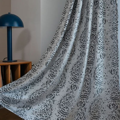 Vintage curtain with a raindrop pattern