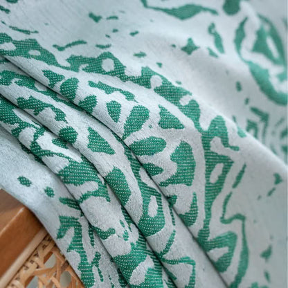 Vintage curtain with a raindrop pattern