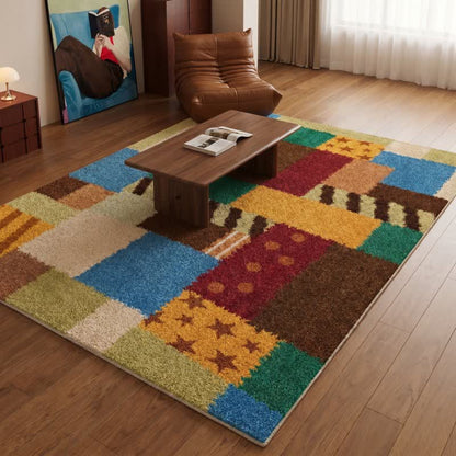 Dywan patchwork retro do prania