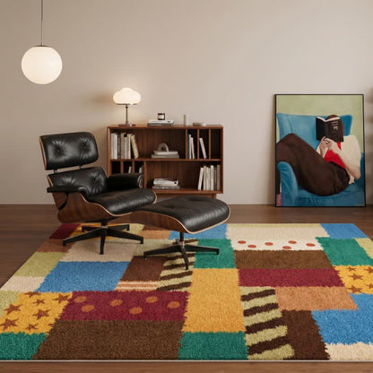 Dywan patchwork retro do prania