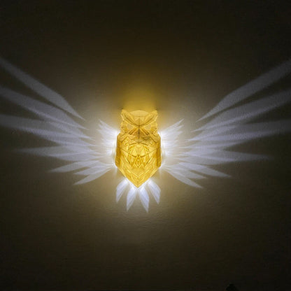 LED nástěnné svítidlo ve tvaru ptáka