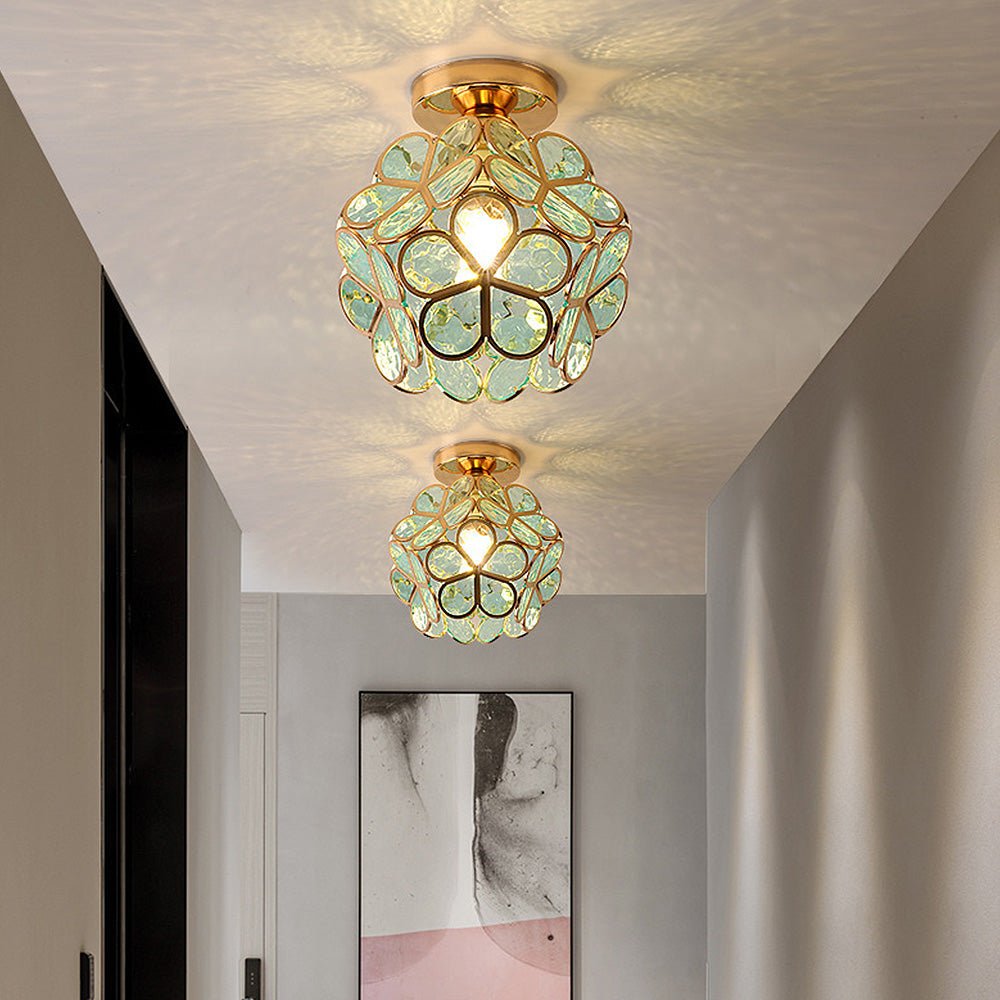 Glass ceiling lamp