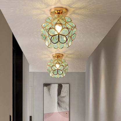 Glass ceiling lamp