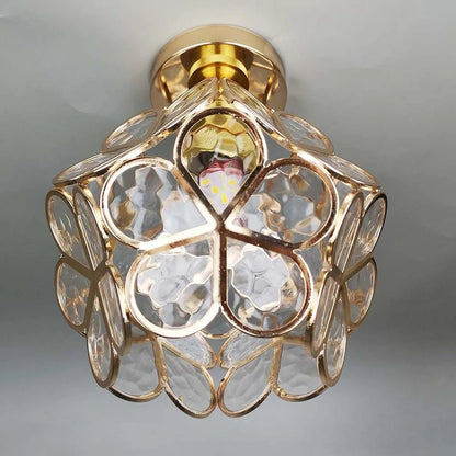 Glass ceiling lamp