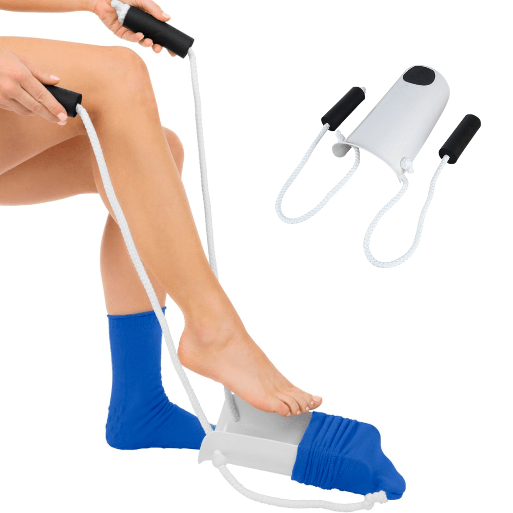 Enfile-chaussettes avec cordons
