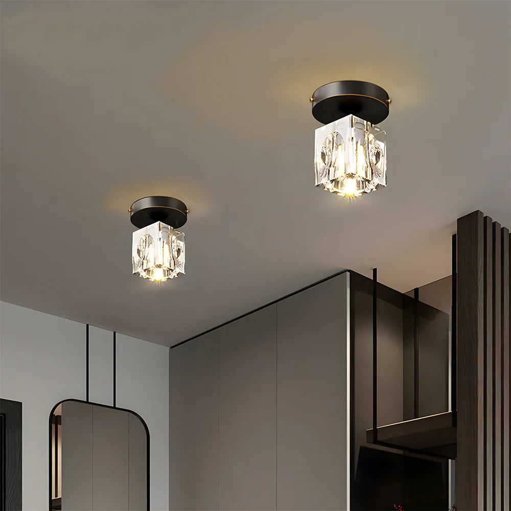 Lampa sufitowa kryształowa