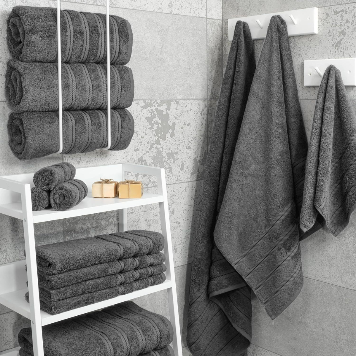 Ensemble de serviettes de bain, 6 pièces.