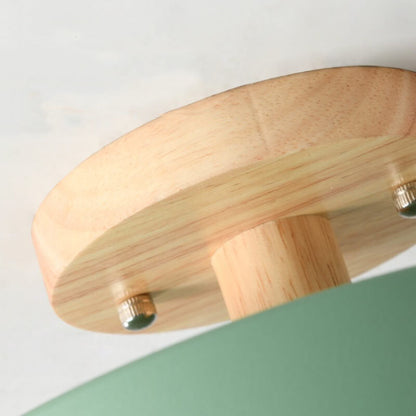 Plafonnier LED avec fixation en bois