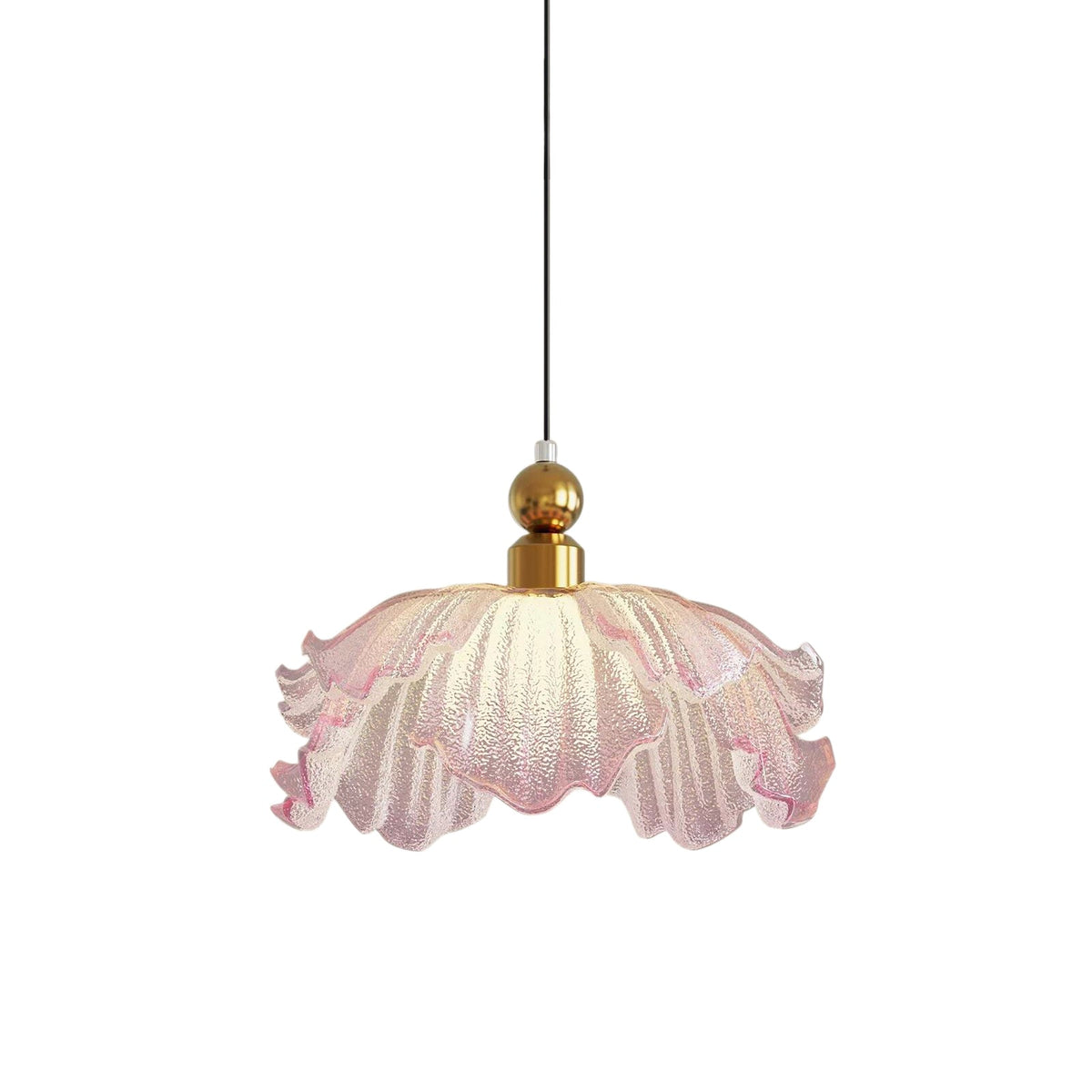 Lampa wisząca kwiatowy klosz