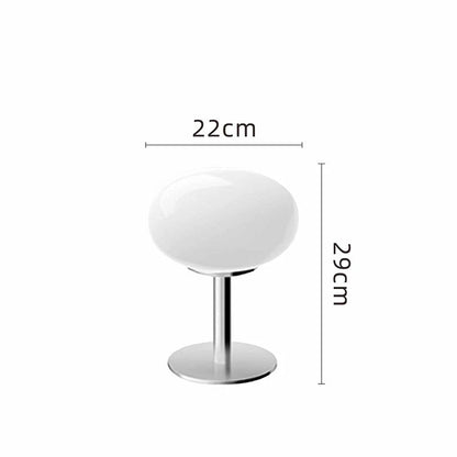 Stolní LED lampa s kulatým stínidlem