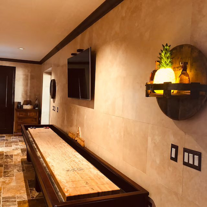 Wall-mounted bottle rack