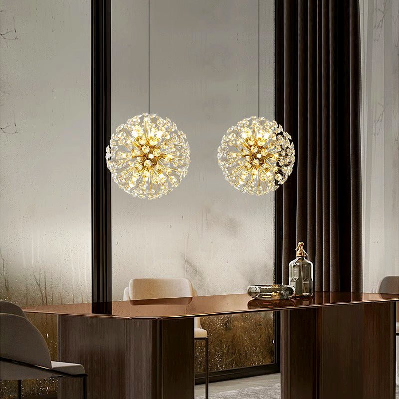 Lustre en cristal LED avec télécommande