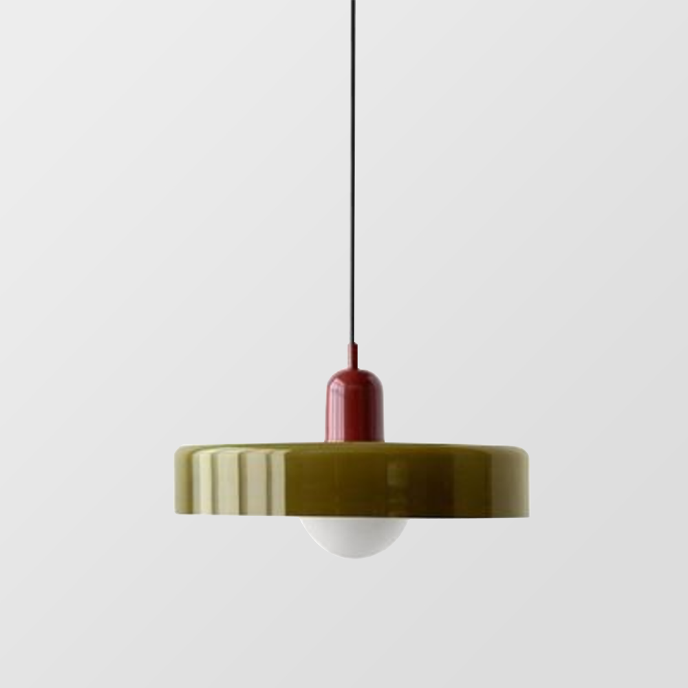 Lampa wisząca kolorowe szkło