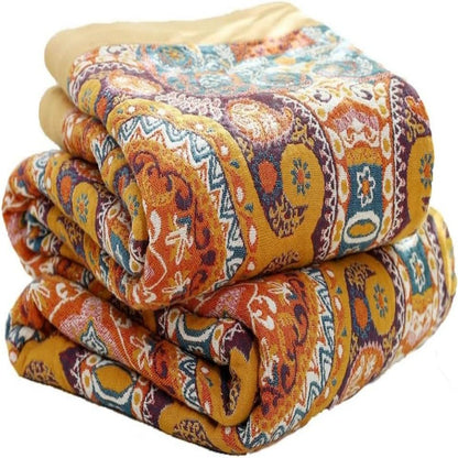 Koc dwustronny boho