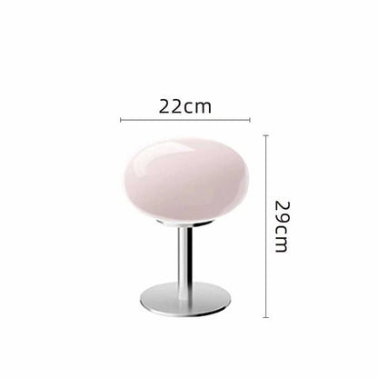 Stolní LED lampa s kulatým stínidlem