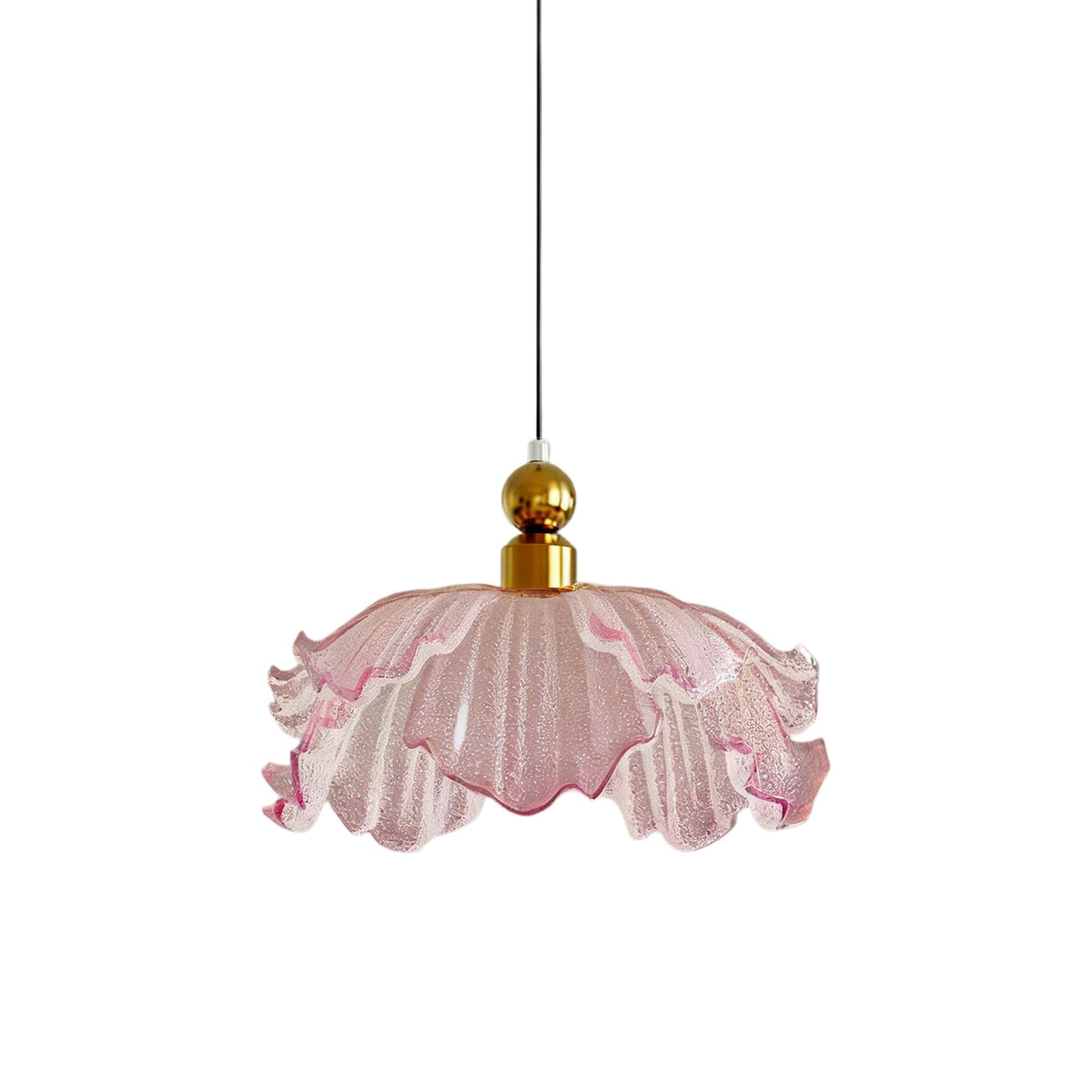 Lampa wisząca kwiatowy klosz