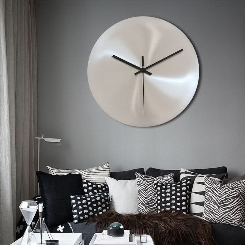 Steel wall clock