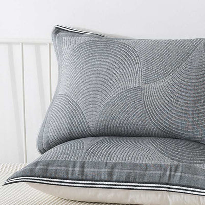 Serviettes pour oreiller en tissu peigné, 2 pièces.