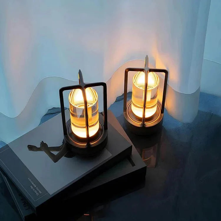 Lampe LED avec abat-jour en cristal