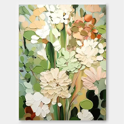 Tableau floral sur toile