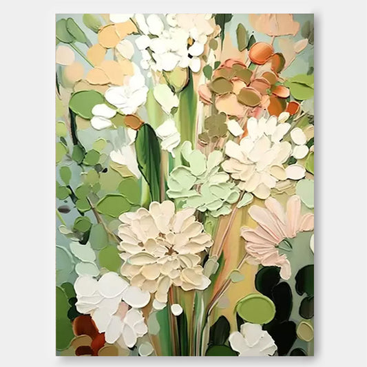 Tableau floral sur toile