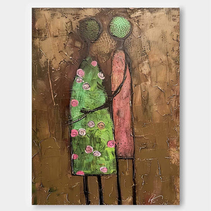 Abstract character painting