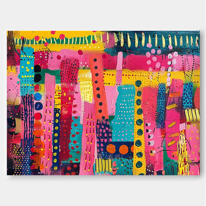 Tableau abstrait coloré
