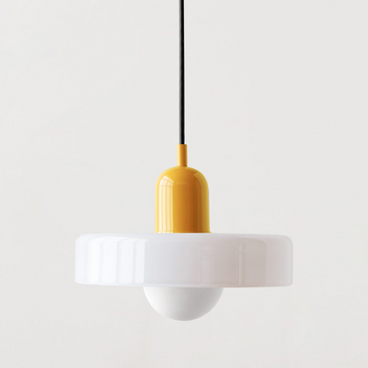 Lampa wisząca kolorowe szkło