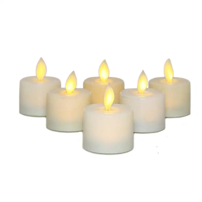 LED candles with a moving wick and remote control