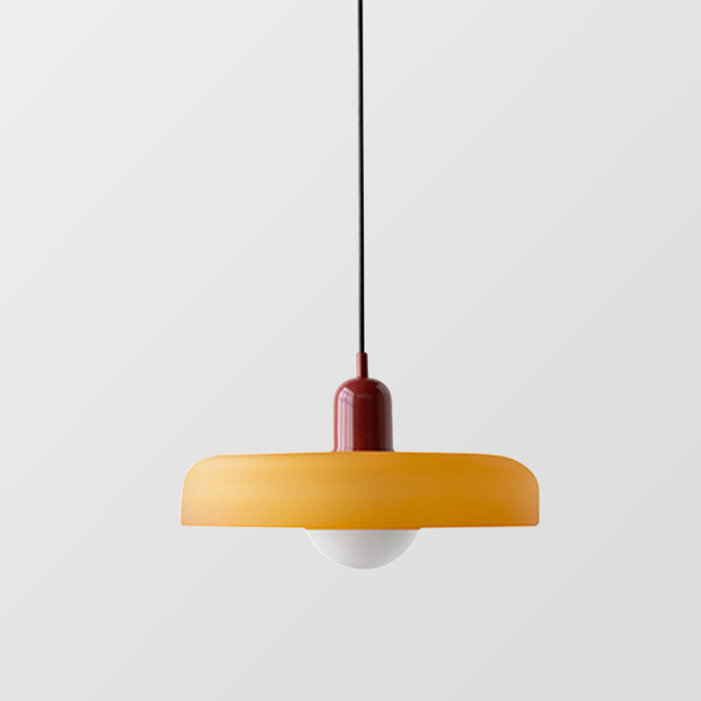 Lampa wisząca kolorowe szkło