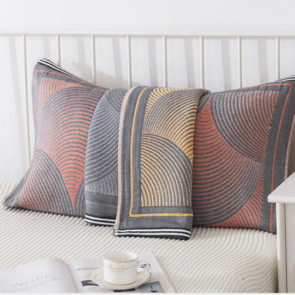 Serviettes pour oreiller en tissu peigné, 2 pièces.