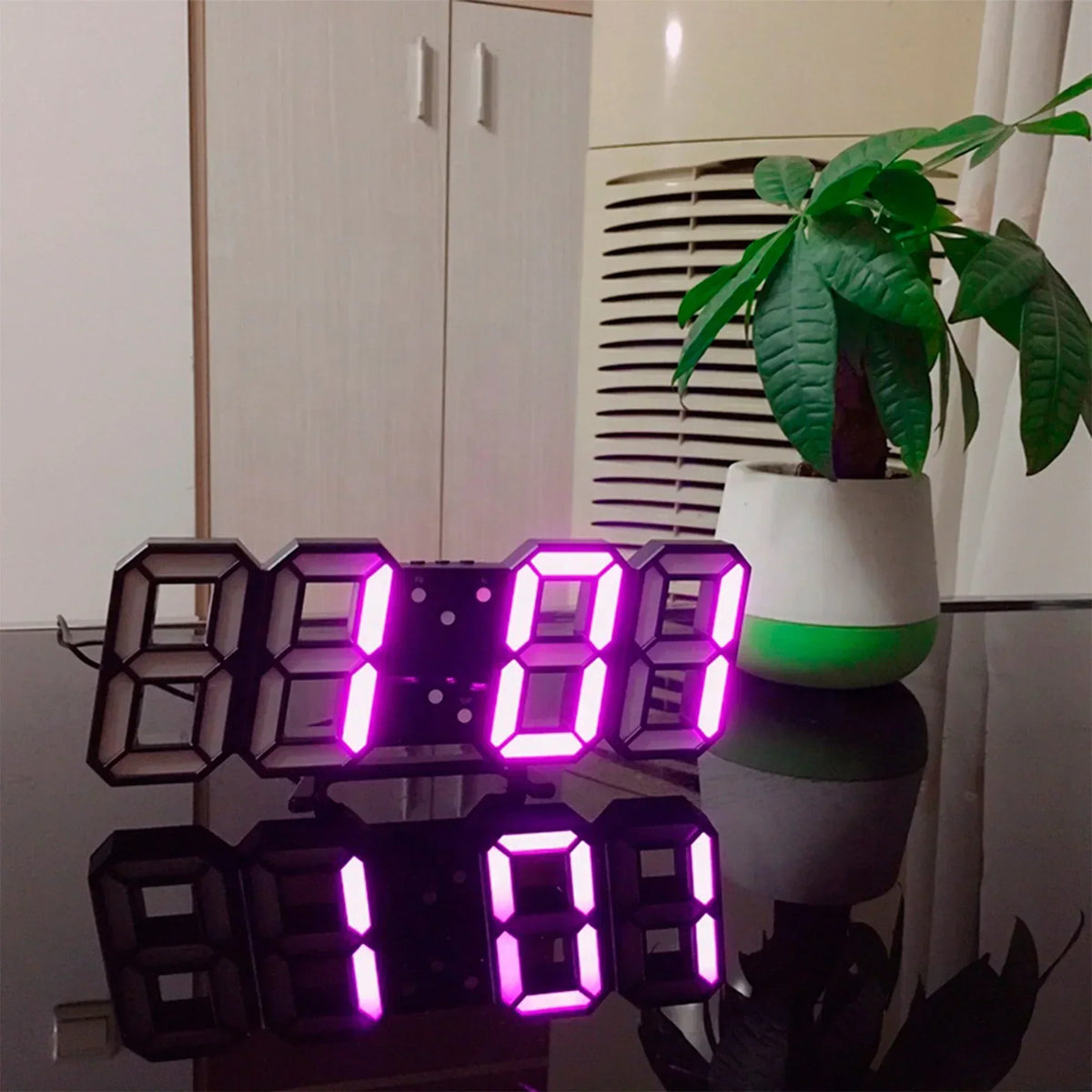 3D LED Wall or Desk Clock