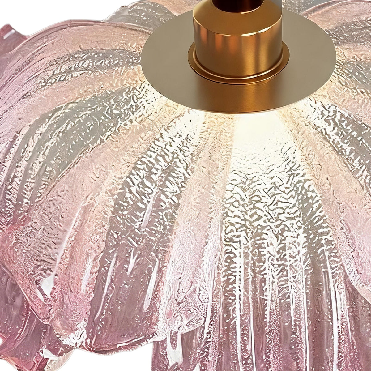 Lampa wisząca kwiatowy klosz
